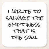 Ich schreibe Paper Untersetzer (Vorderseite)