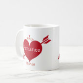 Ich schreibe Romance Stories Coffee Tasse (Vorderseite Links)