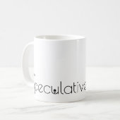 Ich schreibe spekulative Fiktion Kaffeetasse (Vorderseite Links)