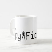 Ich schreibe Spy-Fiktion Kaffeetasse (Vorderseite Links)