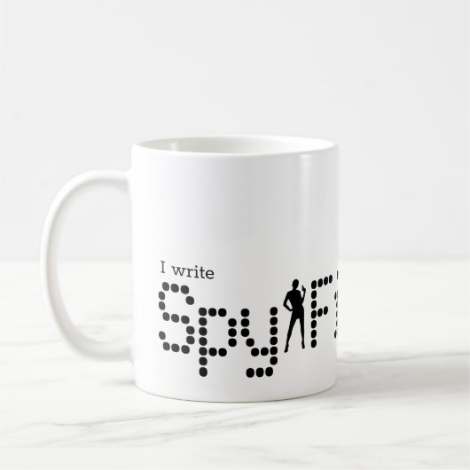 Ich schreibe Spy-Fiktion Kaffeetasse (Links)