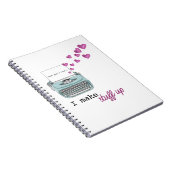 Ich schreibe STUFF Spiral Notebook für Schriftstel Notizblock (Rechte Seite)