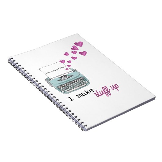 Ich schreibe STUFF Spiral Notebook für Schriftstel Notizblock (Rechte Seite)