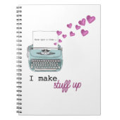 Ich schreibe STUFF Spiral Notebook für Schriftstel Notizblock (Vorderseite)