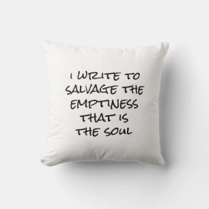 Ich schreibe Throw Pillow Kissen