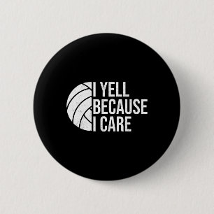 Ich schreibe, weil ich Funny Volleyll Spaß Vater F Button