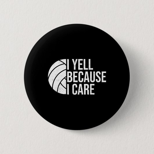 Ich schreibe, weil ich Funny Volleyll Spaß Vater F Button (Vorderseite)