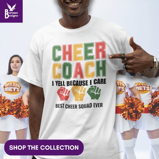 Ich schreibe, weil ich kümmere CHEER COACH Funny C T-Shirt