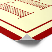 Ich schreie Bücher an Poster (Ecke)