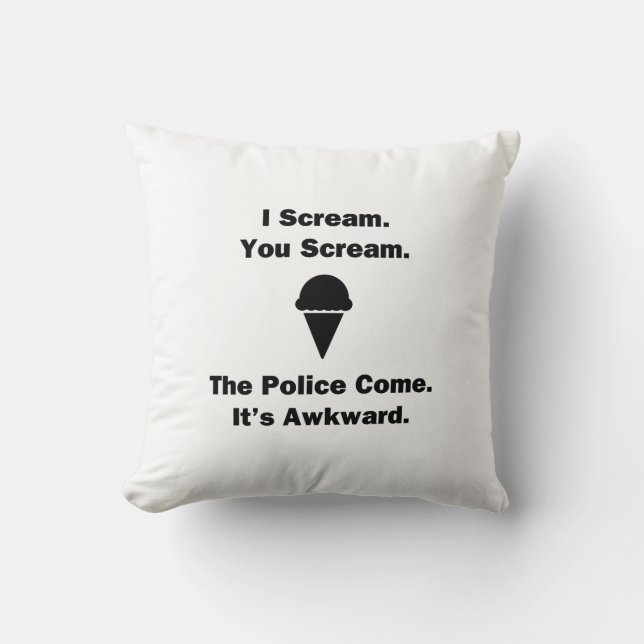 Ich schreie dich an kissen (Vorderseite)