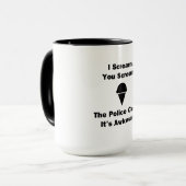 Ich schreie dich an tasse (Vorderseite Links)
