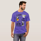 Ich schreie dir, du schreit Funny Parrot T-Shirt (Vorne ganz)