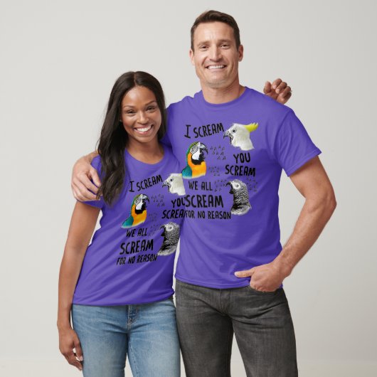 Ich schreie dir, du schreit Funny Parrot T-Shirt (Unisex)