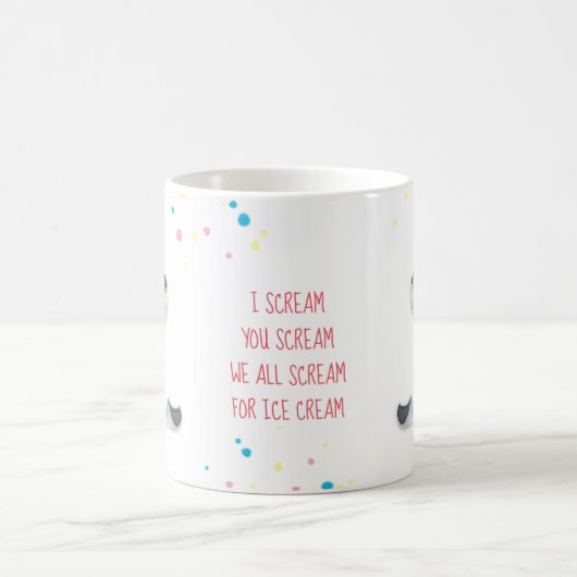 Ich schreie dir Schrei, wir schreien alle nach Eis Kaffeetasse (Mittel)