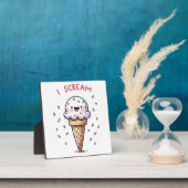 Ich schreie Eiscreme mit Sprinklen Fotoplatte (InSitu)