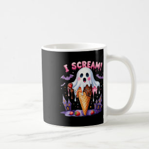 Ich schreie Geist Eis Halloween Süß Lustige Kunst Kaffeetasse