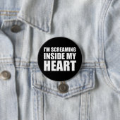 Ich schreie in meinem Herzen Funny 2020 Meme Button (Beispiel)