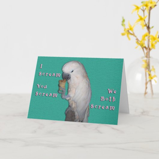 Ich schreie karte (Gelbe Blume)