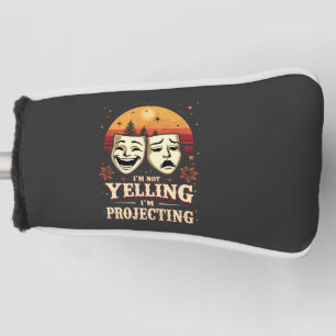Ich schreie nicht, dass ich das Retro-Theater vors Golf Headcover