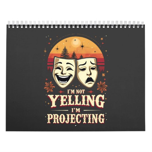 Ich schreie nicht, dass ich das Retro-Theater vors Kalender (Titelbild)