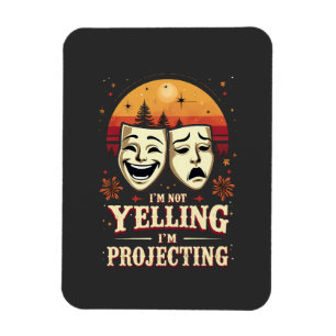 Ich schreie nicht, dass ich das Retro-Theater vors Magnet