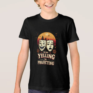 Ich schreie nicht, dass ich das Retro-Theater vors Tri-Blend Shirt