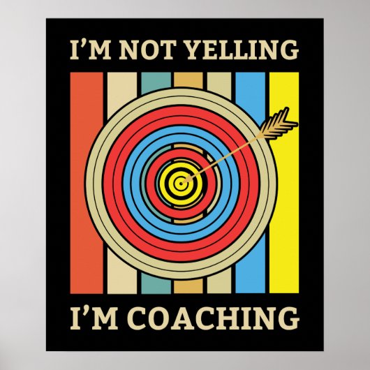 Ich schreie nicht, dass ich Gecoacht bin | Mama Poster (Vorne)