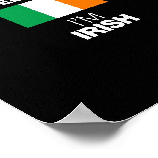 Ich schreie nicht, ich bin irisch poster (Ecke)