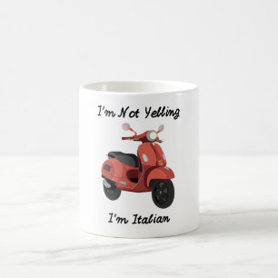 Ich schreie nicht, ich bin Italiener Kaffeetasse