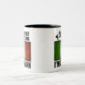 Ich schreie nicht, ich bin italienischer lustiger zweifarbige tasse (Mittel)