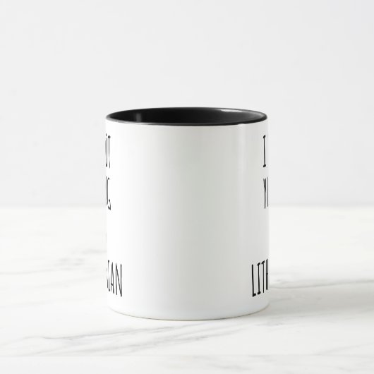 Ich schreie nicht, ich bin litauischer Witz Tasse (Zentrum)