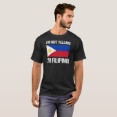 Ich schreie nicht Philippinen-Flagge T-Shirt (Vorne ganz)