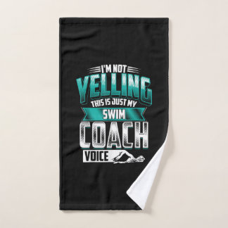 Ich Schreie Nicht Schwimmcoach Stimme Lustiges Sch Handtuch