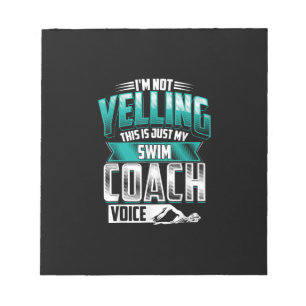 Ich Schreie Nicht Schwimmcoach Stimme Lustiges Sch Notizblock