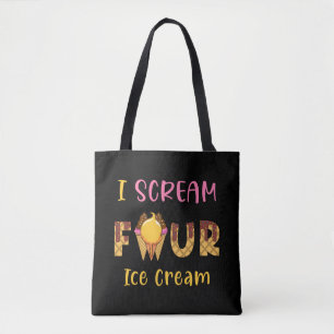 Ich schreie vier Eiscreme-Kinder Junge Mädchen 4. Tasche