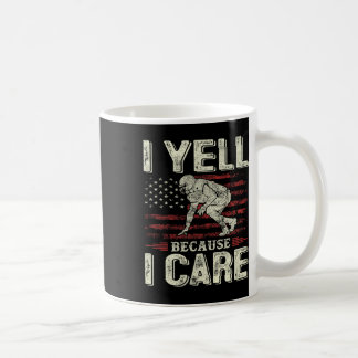 Ich schreie, weil ich Footll-Vater mit der Flag Fl Kaffeetasse