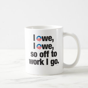 Ich schulde, ich schulde, so weg Arbeit, die ich Kaffeetasse