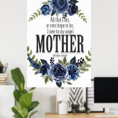 Ich schulde meinem Engel-Mutterplakat Poster (Heimbüro)