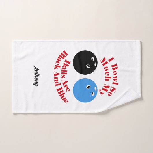 Ich schüssel so viel meine Bälle sind schwarz und Handtuch (Handtuch)