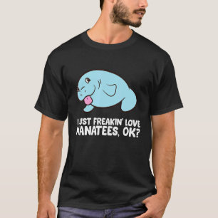Ich schütte nur Liebe Manatees Tiergeschirr T-Shirt