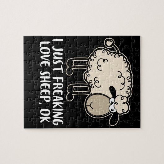 Ich schütte nur Liebe Süße Tier Critter Puzzle (Horizontal)