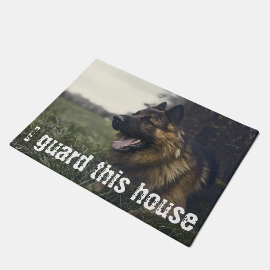 Ich schütze diese Haus-kundenspezifische Fußmatte (Schrägansicht)