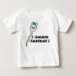 Ich schwamm am schnellsten baby t-shirt