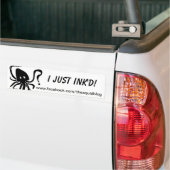 ICH SCHWÄRZTE GERADE AUTOAUFKLEBER MIT TINTE (Auf Lkw)