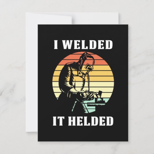 Ich schweißte es dankeskarte (Vorderseite)