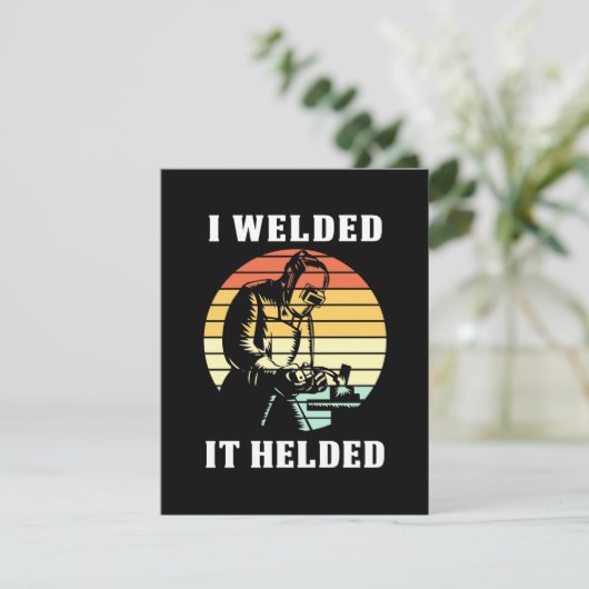 Ich schweißte es dankeskarte (Stehend Vorderseite)