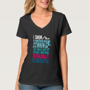 Ich schwimme für einen Schwimmer T-Shirt