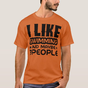 Ich schwimme gern und mag 3 Personen T-Shirt