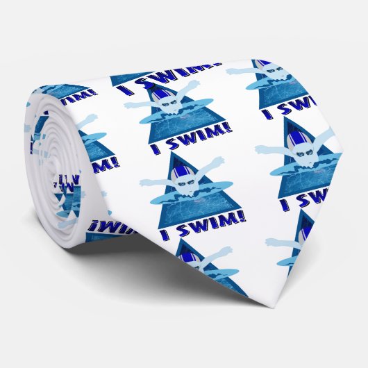 Ich schwimme krawatte (Gerollt)