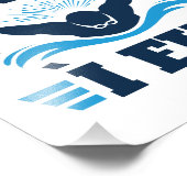 Ich schwimme nicht beim Schmetterling Fotodruck (Ecke)